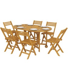 Outsunny Set Pranzo 7 Pezzi