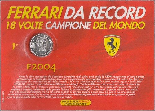 Medaglia ufficiale ferrari - medaglia,