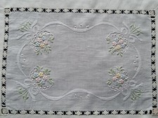 Set 3 centrini puro lino