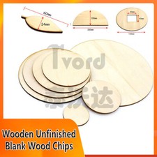 Trucioli di legno vuoti non finiti fai da te artigianato vuoti quadrati/cerchio spessore = 3 mm
