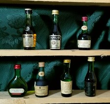 MIGNON COGNAC LOTTO 7 MIGNONETTE ANNI '80 MARTELL CAMUS COURVOISIER CALVADOS
