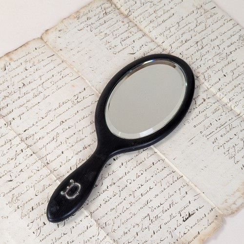 Miroir main ancien bois - ancien,