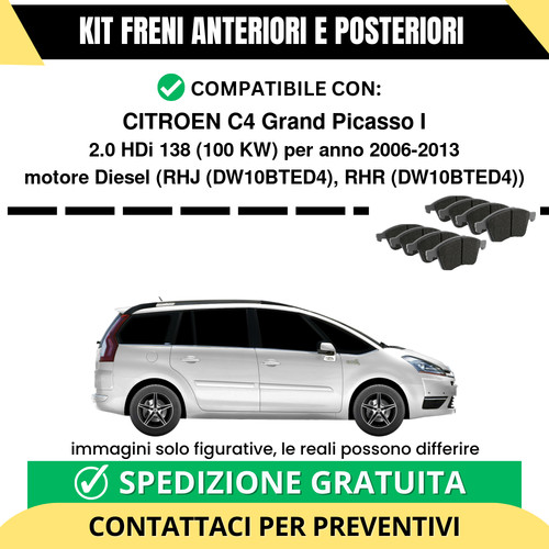 Pastiglie freno ant post - +,