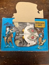 COWBOY SET-PISTOLEINLATTA  completa di scatola -made in Japan by TGS’1950-60
