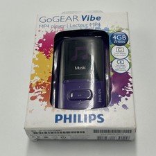 LETTORE MP4 PHILIPS GoGEAR Vibe (nuovo sigillato) viola fuori produzione