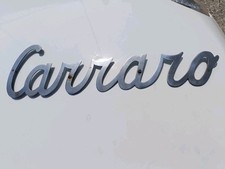 Scritta In Metallo Cromato CARRARO Anni 50 Caffe' Autocarro Trattore Epoca