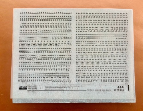 Letraset 444 14pt - letraset, 444...14pt