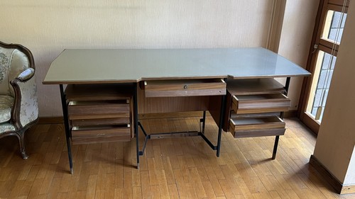 Scrivania vintage legno - scrivania,