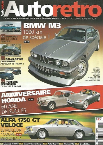 Auto retro 324 bmw - n°324, m3