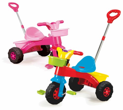 Triciclo giocattolo push lungo