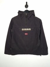 Giacca Anorak estiva Napapijri Rainforest taglia 14 ragazzo nera con cappuccio abbigliamento outdoor