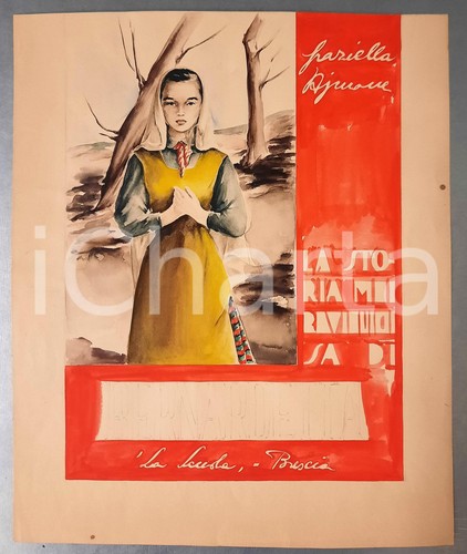 1947 franca pizzi bozzetto - pizzi,