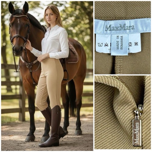 Pantaloni equitazione cammello