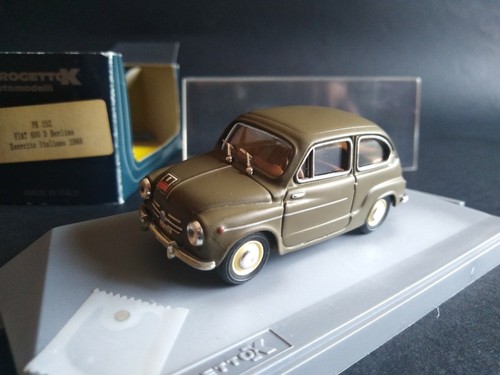Modellini fiat 600 - d, esercito