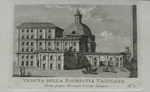 Roma veduta sacrestia - roma:veduta,