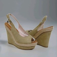 PRIMADONNA COLLECTION Woman's  Sandal ZEMBA WEDGE Camel Microfibre  size 37 uk 4