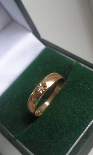 Oro diamante anello - oro,