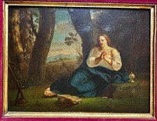 Quadro Antico  Olio Su Tavola