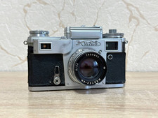 Kiev 4 fotocamera vintage pellicola 35 mm obiettivo telemetro Jupiter-8M urss sovietica