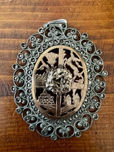 Ciondolo antico argento 800 - in,