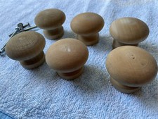 pomelli (6 Pezzi) Legno per mobili o cassetti Con Viti