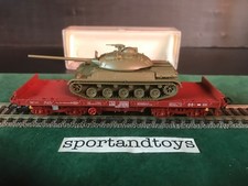 ELECTROTREN HO 1:87 RENFE CARRO PIANALE CON TANK AMX30 art. 5141 OTTIMO STATO