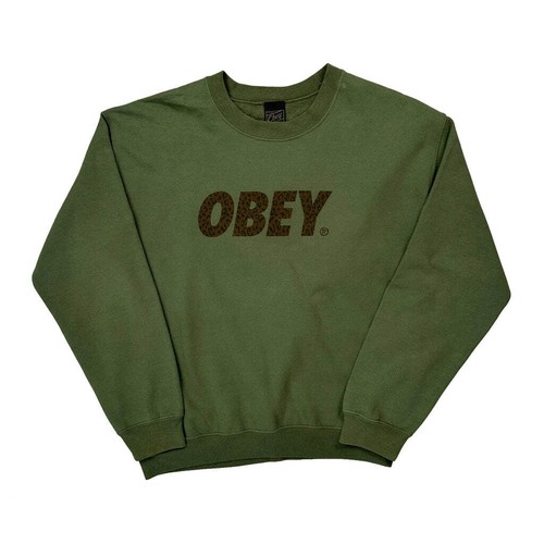 Felpa obey cotone verde - felpa,