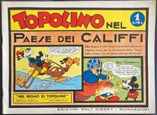 Topolino nel Paese dei Califfi bellissima ristampa in veste originale albo