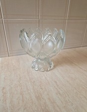 Vecchio vaso centro tavola,porta frutta vintage in vetro,porta cioccolatini a30