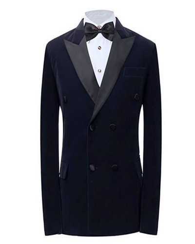 Uomo velluto nero blazer - velluto,