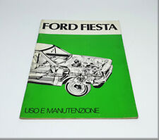 FORD FIESTA - LIBRETTO USO E