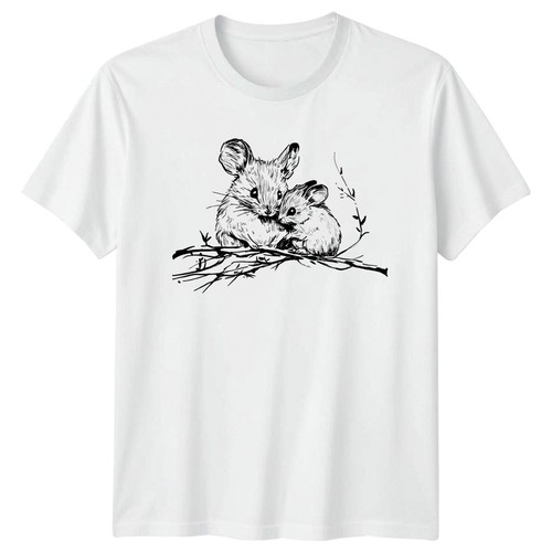 Maglietta grafica topi - maglietta,