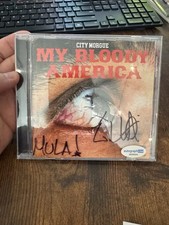 City Morgue "My Bloody America" CD & CUSTODIA AUTOGRAFATA - ACOA COA!