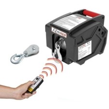 Verricello/Argano/Paranco elettrico 12V 2000 lbs telecomando wireless Ribitech