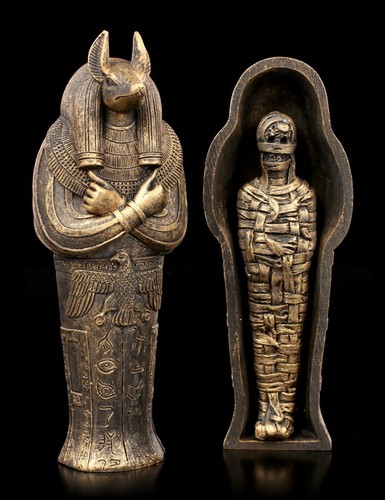 Anubis sarkophag con mummia - sarkophag,