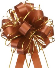 QUARKZMAN 10pz 8" Fiocchi Regalo Grandi Dorato, 8 Pollice, Caffè 