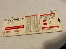 Gioco EV vintage 1975 SBW-1 cercatore ruote e cinghia