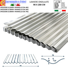 Lamiera Ondulata Zincata