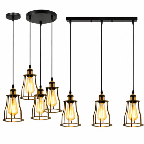Lampadario industriale vintage