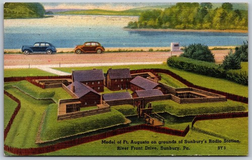 Cartolina epoca sunbury - sunbury, pa