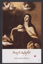 Holy card relic de Santa