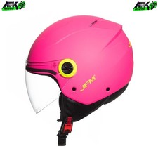Casco Demi Jet Rosa Opaco con