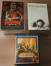 Lotto 3 Film Horror Splatter Italiano - 2 Dvd 1 Blu Ray + Cd 