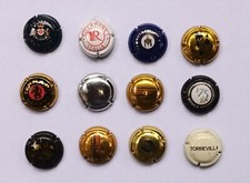 12 tappi capsule spumante vino frizzante champagne bevande birra vintage lotto E