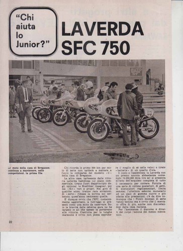 Advertising test moto - test, laverda