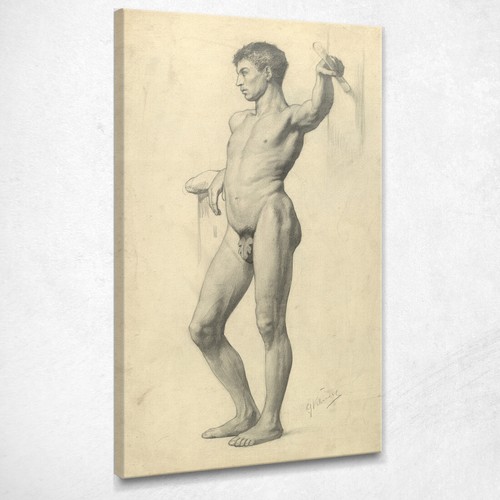 Nudo maschile dell accademia - nudo,