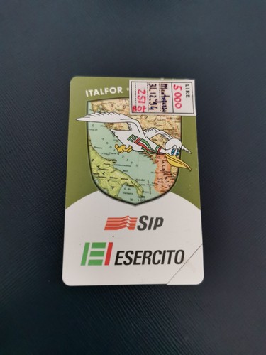 Scheda telefonica esercito - scheda,
