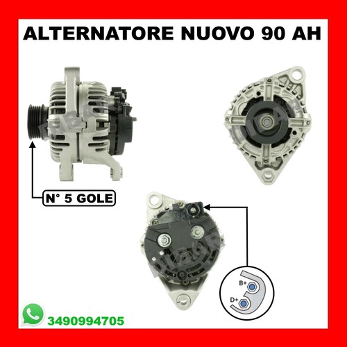Alternatore nuovo 90ah fiat - nuovo,