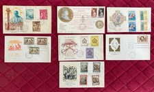 POSTE VATICANE 5 Buste con bolli annullati