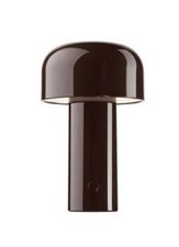 FLOS Bellhop Table Lampada da Tavolo Senza Fili Ricaricabile Cioccolato Marrone